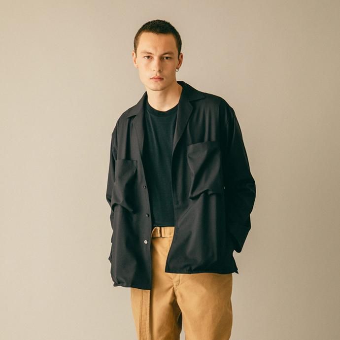 145053562 blurhms / Tropical Wool Shirt Jacket BHS-19AW001 - Navy<img class='new_mark_img2' src='//img.shop-pro.jp/img/new/icons47.gif' style='border:none;display:inline;margin:0px;padding:0px;width:auto;' /> 02
