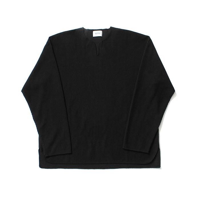 145073112 blurhms ROOTSTOCK / New Rough & Smooth Thermal Over-Neck Loose Fit - Black BHS-RKAW19004 02