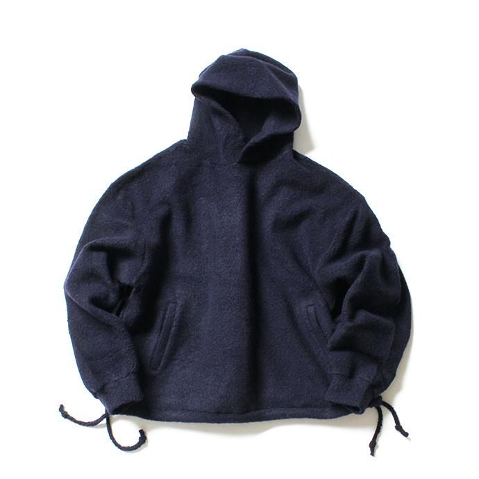 145116966 blurhms / Wool Pile Short Hoodie BHS-19AW033 - Navy 01