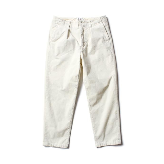 145242378 STILL BY HAND / PT0293 ワンタックコーデュロイパンツ - Off White 01