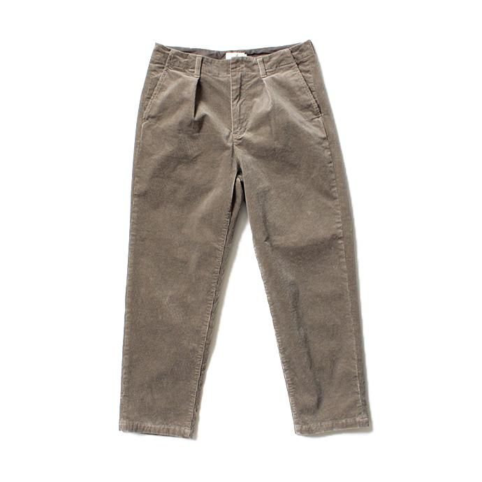 145244858 STILL BY HAND / PT0293 ワンタックコーデュロイパンツ - Mocha Beige 01