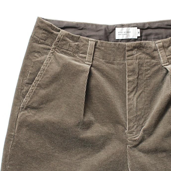 145244858 STILL BY HAND / PT0293 ワンタックコーデュロイパンツ - Mocha Beige 02