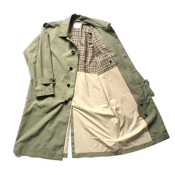 145262702 STILL BY HAND / CO0293 オーバーサイズド バルカラーコート - Olive 02