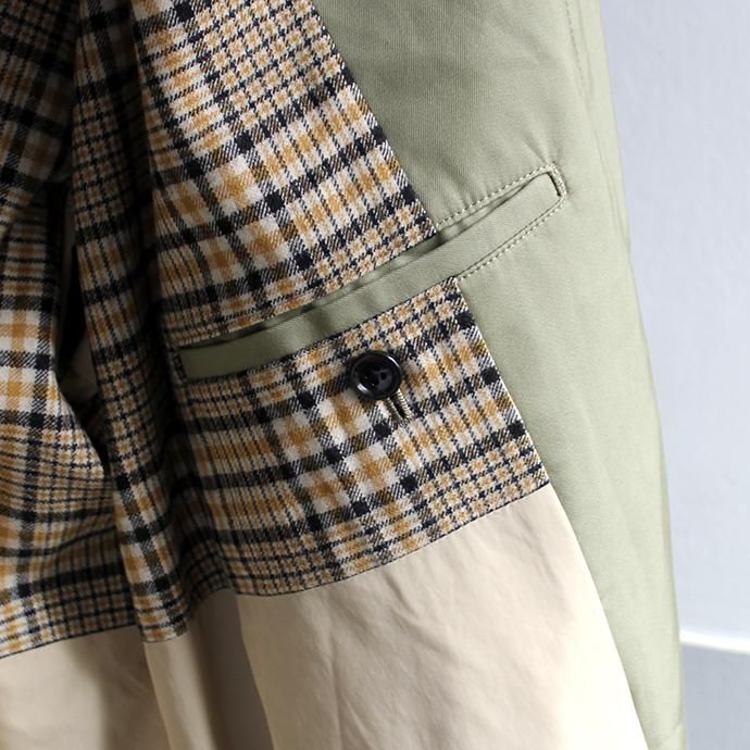 145262702 STILL BY HAND / CO0293 オーバーサイズド バルカラーコート - Olive 02