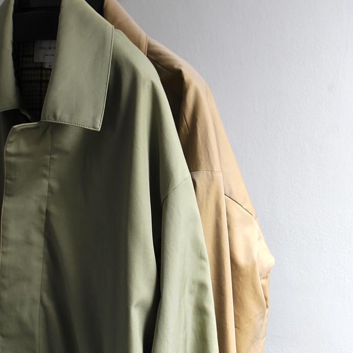 145262702 STILL BY HAND / CO0293 オーバーサイズド バルカラーコート - Beige 02