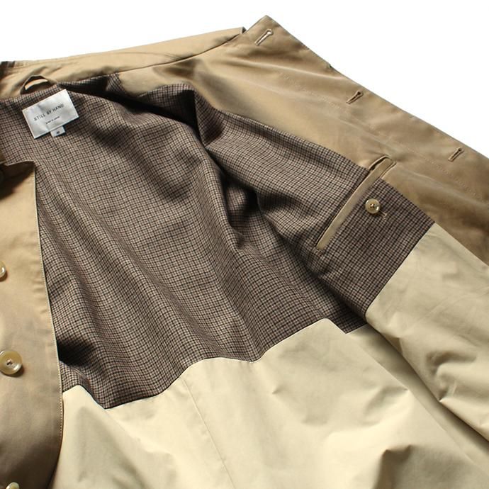 145262702 STILL BY HAND / CO0293 オーバーサイズド バルカラーコート - Beige 02