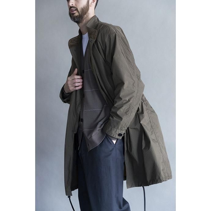 145284435 STILL BY HAND / CO0493 ライナー付きナイロンフーデッドコート - Navy 02