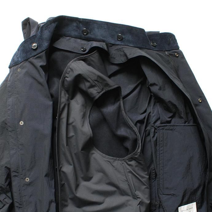 145284435 STILL BY HAND / CO0493 ライナー付きナイロンフーデッドコート - Navy 02