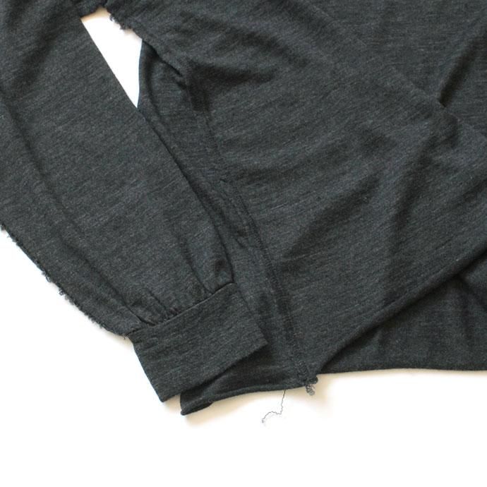 145307324 THEE(シー)/ merino wool crewneck knit メリノウールクルーネックニット MW-KT-01 Charcoal 02