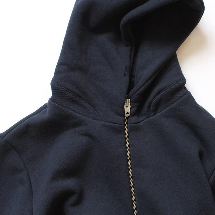 145393462 STILL BY HAND / ジップフロント 度詰めスウェットパーカー CS0693 - Navy 02