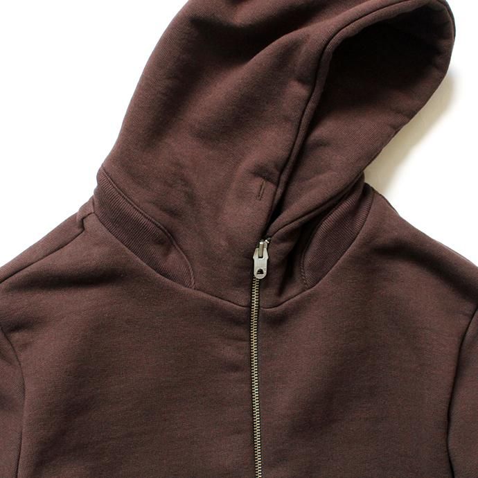 145393495 STILL BY HAND / ジップフロント 度詰めスウェットパーカー CS0693 - Brown 02