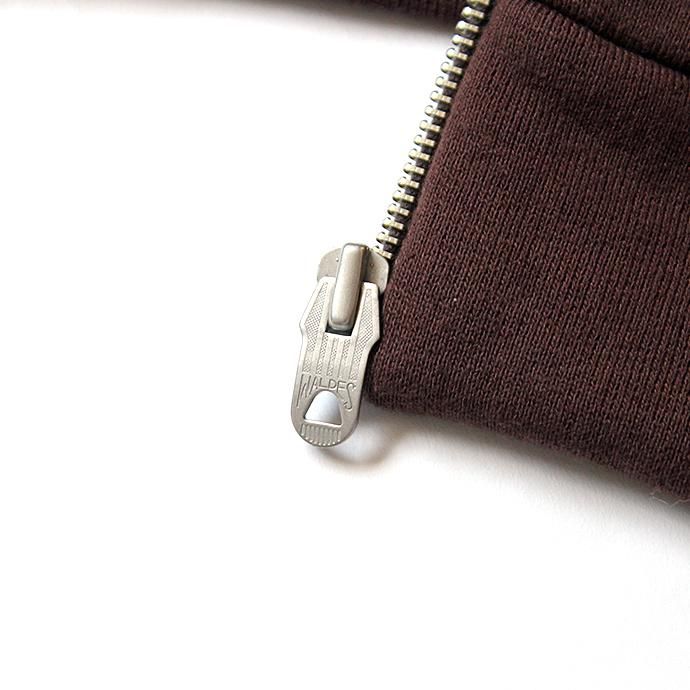 145393495 STILL BY HAND / ジップフロント 度詰めスウェットパーカー CS0693 - Brown 02