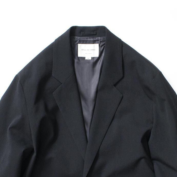 145393753 STILL BY HAND / JK0193 ウール混素材 2ボタンジャケット - Navy 02