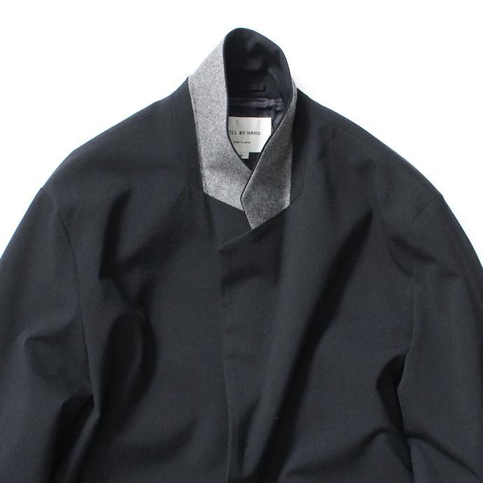 145393753 STILL BY HAND / JK0193 ウール混素材 2ボタンジャケット - Navy 02