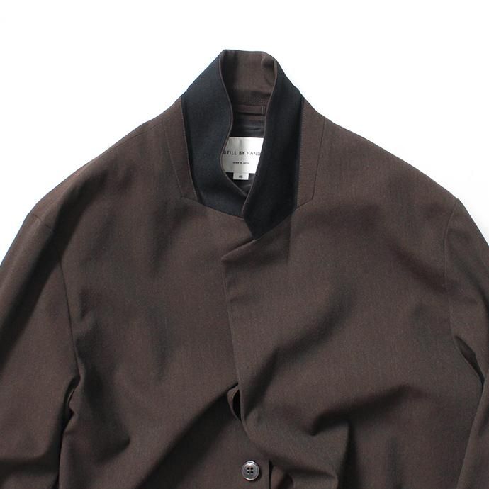 145393798 STILL BY HAND / JK0193 ウール混素材 2ボタンジャケット - Brown<img class='new_mark_img2' src='//img.shop-pro.jp/img/new/icons47.gif' style='border:none;display:inline;margin:0px;padding:0px;width:auto;' /> 02