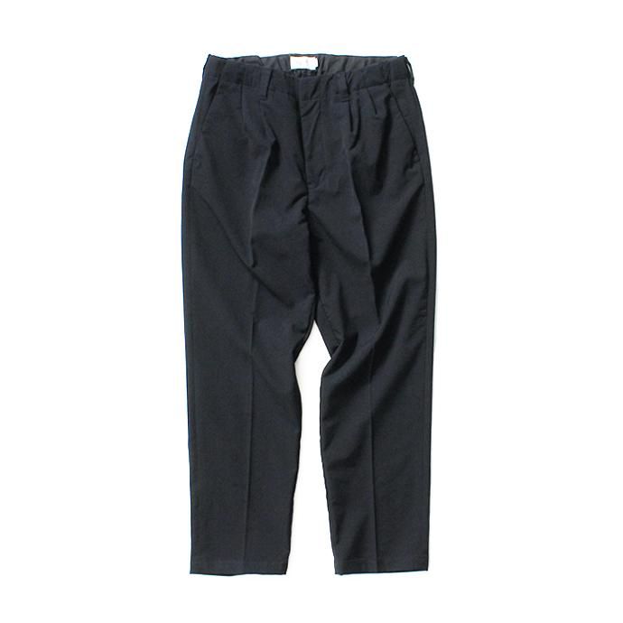 145393944 STILL BY HAND / PT0393 ウール混素材 2タックスラックス - Navy 01