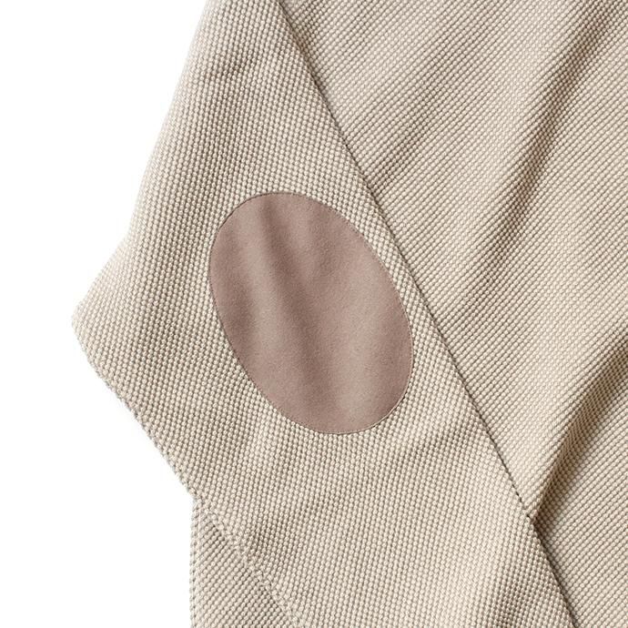 145455528 crepuscule / moss stitch L/S sweat 1903-001 Beige 鹿の子編みクルーネック ベージュ 02