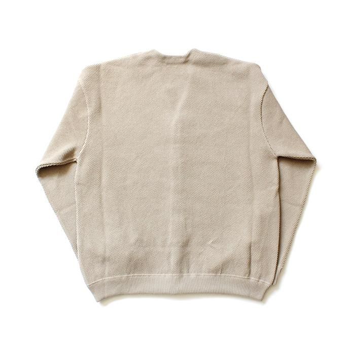 145455750 crepuscule / moss stitch V/N cardigan 1903-002 Beige 鹿の子編みカーディガン ベージュ 02