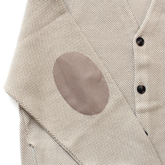145455750 crepuscule / moss stitch V/N cardigan 1903-002 Beige 鹿の子編みカーディガン ベージュ 02