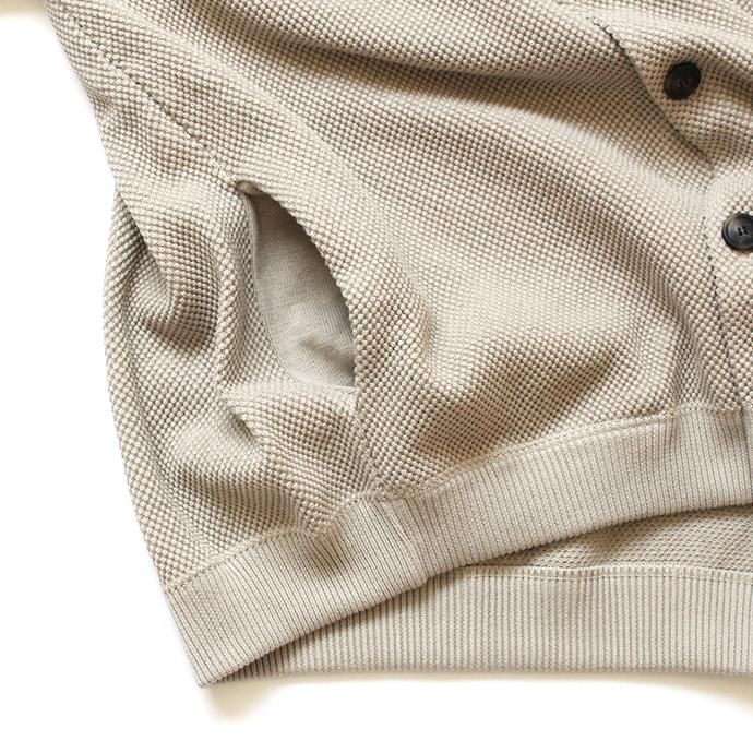 145455750 crepuscule / moss stitch V/N cardigan 1903-002 Beige 鹿の子編みカーディガン ベージュ 02