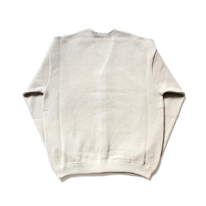 145455826 crepuscule / moss stitch V/N cardigan 1903-002 L.Gray 鹿の子編みカーディガン ライトグレー 02