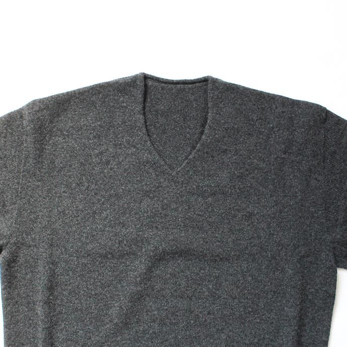 145652649 crepuscule / wholegarment V/N pullover 1903-008 C.Gray ホールガーメントVネックプルオーバー チャコールグレー 02