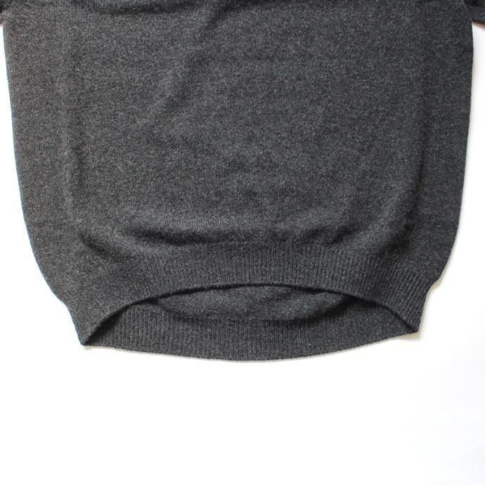 145652649 crepuscule / wholegarment V/N pullover 1903-008 C.Gray ホールガーメントVネックプルオーバー チャコールグレー 02