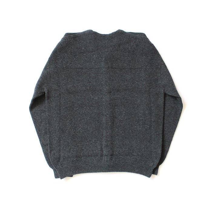 145652912 crepuscule / wholegarment V/N cardigan 1903-009 C.Gray ホールガーメントVネックカーディガン チャコールグレー 02