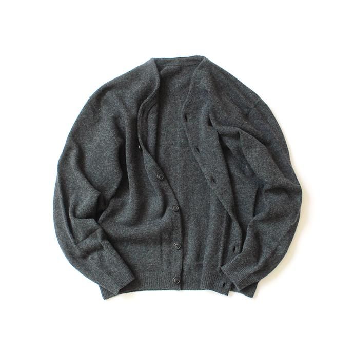 145652912 crepuscule / wholegarment V/N cardigan 1903-009 C.Gray ホールガーメントVネックカーディガン チャコールグレー 02