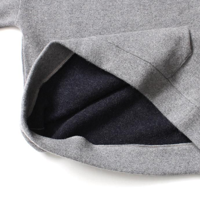 145798142 CRESPI / Ref. 33 Lambswool Hoodie ラムズウールニットパーカー - グレー 02