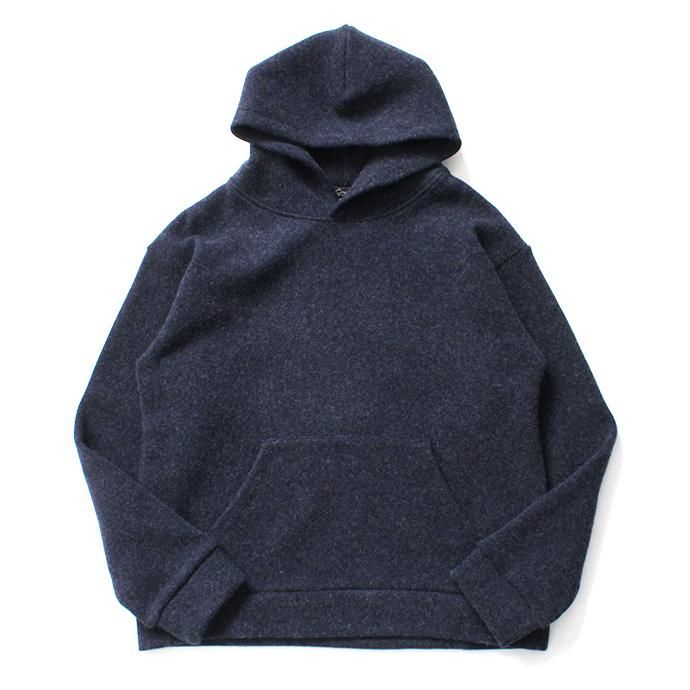 145798958 CRESPI / Ref. 33 Lambswool Hoodie ラムズウールニットパーカー - ネイビー 01