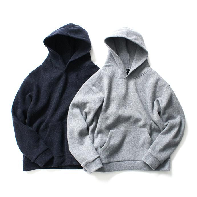 145798958 CRESPI / Ref. 33 Lambswool Hoodie ラムズウールニットパーカー - ネイビー 02