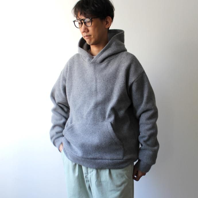 145798958 CRESPI / Ref. 33 Lambswool Hoodie ラムズウールニットパーカー - ネイビー 02