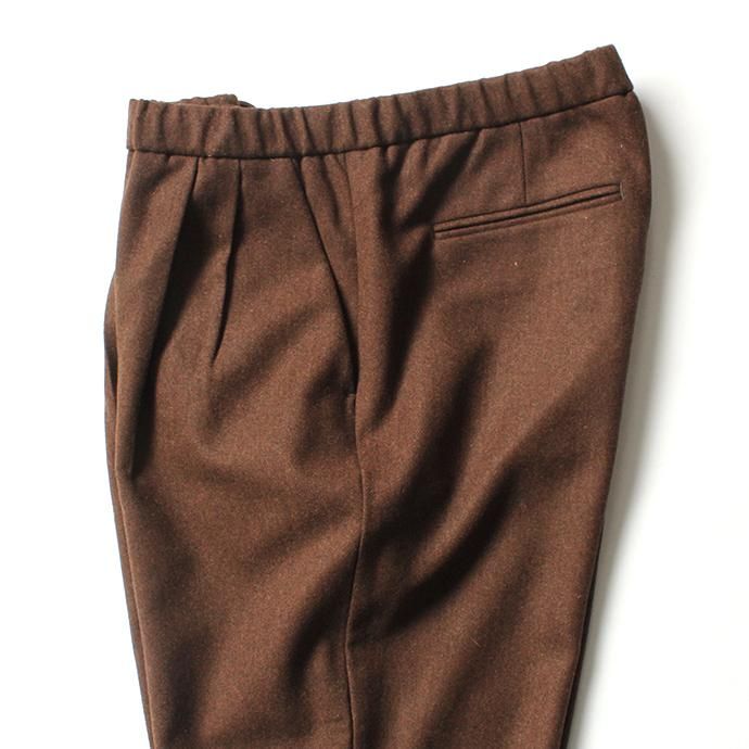145882225 CEASTERS / 2P Easy Wool Trousers - Brown 2タックウールイージートラウザーズ 02