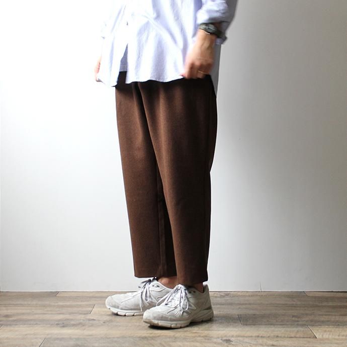 145882225 CEASTERS / 2P Easy Wool Trousers - Brown 2タックウールイージートラウザーズ 02