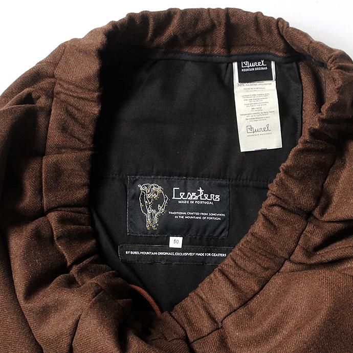 145882242 CEASTERS / No Pleats Easy Wool Trousers - Brown ウールイージートラウザーズ 02