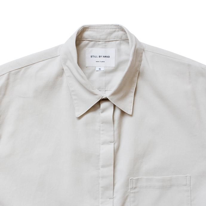 145922843 STILL BY HAND / SH0194 コーデュロイシャツ - Off White 02
