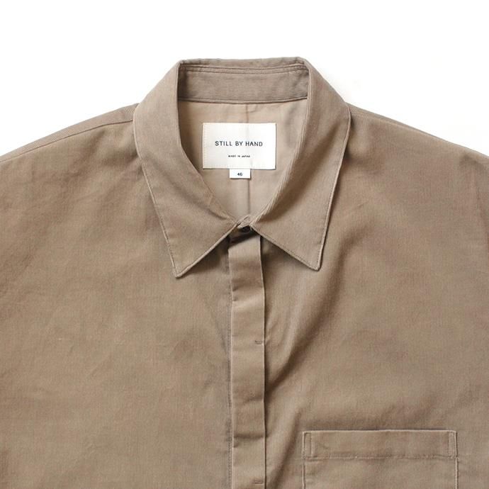 145922878 STILL BY HAND / SH0194 コーデュロイシャツ - Beige 02