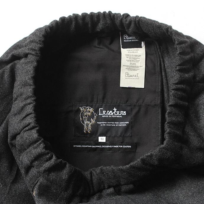 145933404 CEASTERS / 2P Easy Wool Trousers - Charcoal 2タックウールイージートラウザーズ 02
