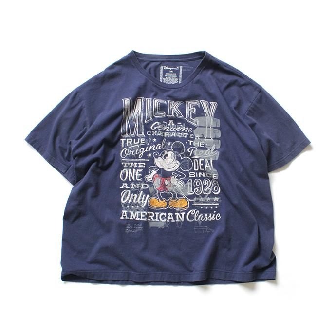 145954385 Hexico / American Cartoon Tee Ex. Used Tee Reflector Print リメイクプリントTシャツ06 ネイビー XXL 01