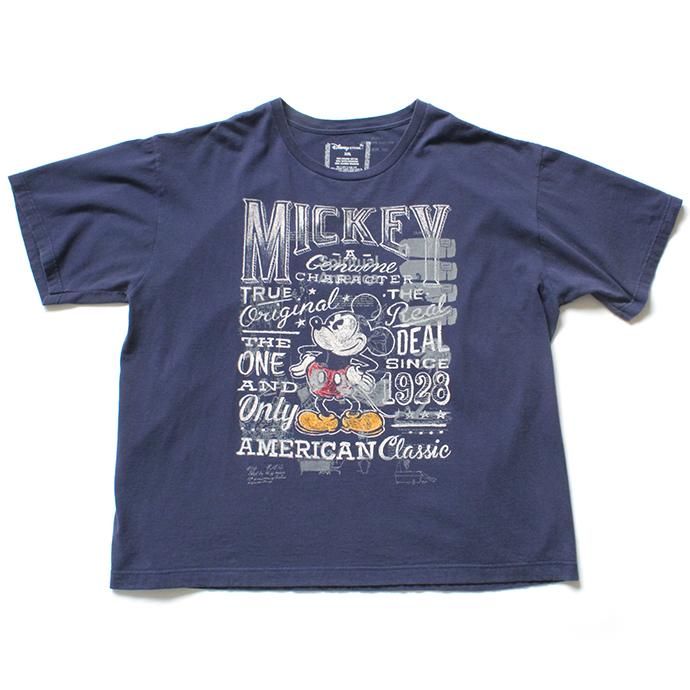 145954385 Hexico / American Cartoon Tee Ex. Used Tee Reflector Print リメイクプリントTシャツ06 ネイビー XXL 02