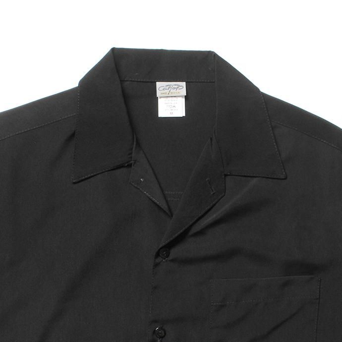 146058211 CalTop / 3003 Open Collar L/S Shirts - Black オープンカラー長袖シャツ ブラック 02
