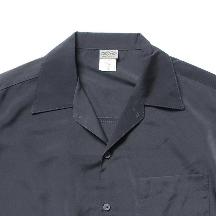 146058304 CalTop / 3003 Open Collar L/S Shirts - Charcoal オープンカラー長袖シャツ チャコール 02