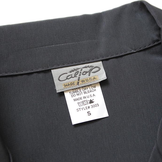 146058304 CalTop / 3003 Open Collar L/S Shirts - Charcoal オープンカラー長袖シャツ チャコール 02