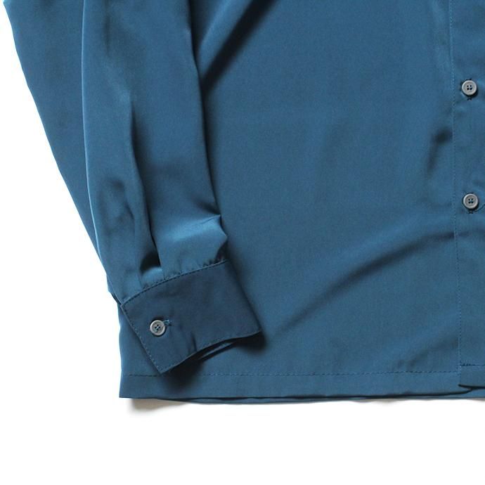 146058404 CalTop / 3003 Open Collar L/S Shirts - Sage Blue オープンカラー長袖シャツ セージブルー 02