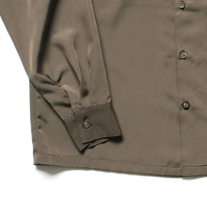 146058449 CalTop / 3003 Open Collar L/S Shirts - Tan オープンカラー長袖シャツ タン 02
