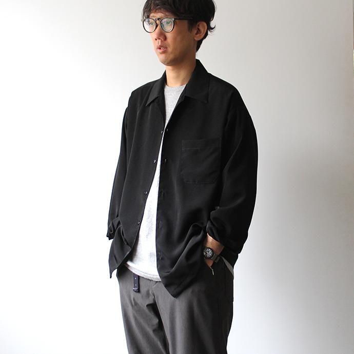 146058449 CalTop / 3003 Open Collar L/S Shirts - Tan オープンカラー長袖シャツ タン 02