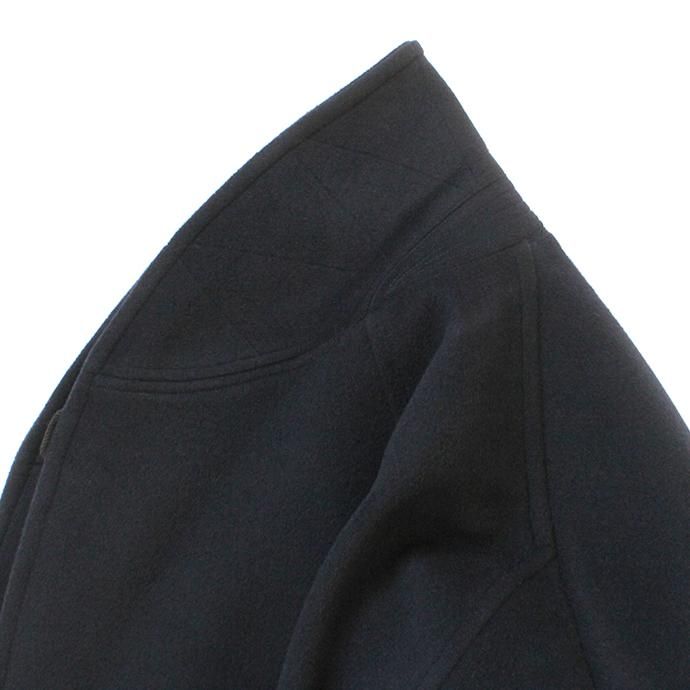 146079122 blurhms / Wool Cashmere Melton Shawl Coat BHS-19AW007 - Navy 02