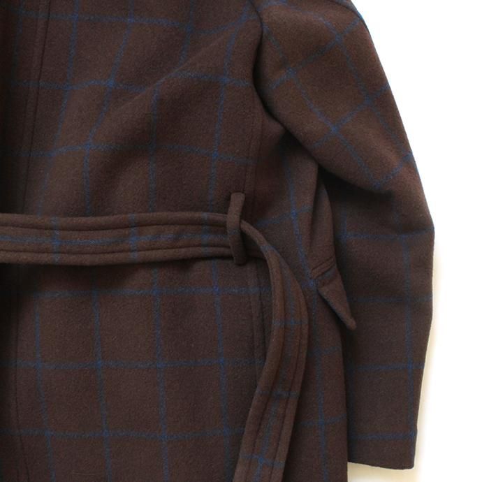 146079826 blurhms / Wool Cashmere Melton Shawl Coat BHS-19AW007 - Brown 02