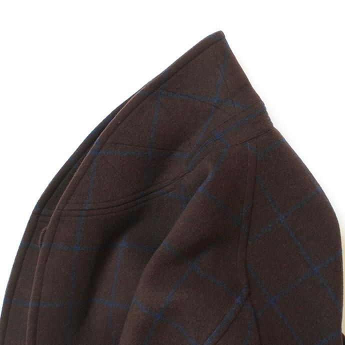 146079826 blurhms / Wool Cashmere Melton Shawl Coat BHS-19AW007 - Brown 02